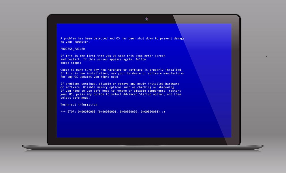 Contoh Error Asat Restart Laptop